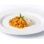Chicken tikka masala curry with basmati rice
