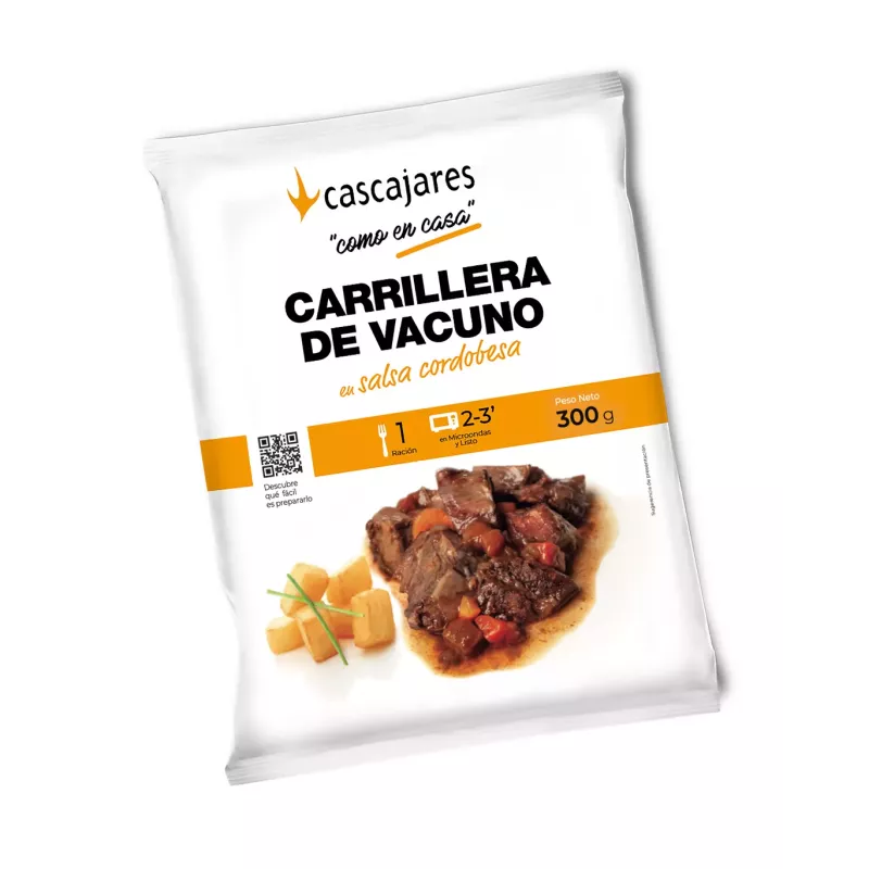 Carrillera de Vacuno en salsa Cordobesa