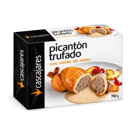 Truffled Picantón with mushroom sauce | Cascajares