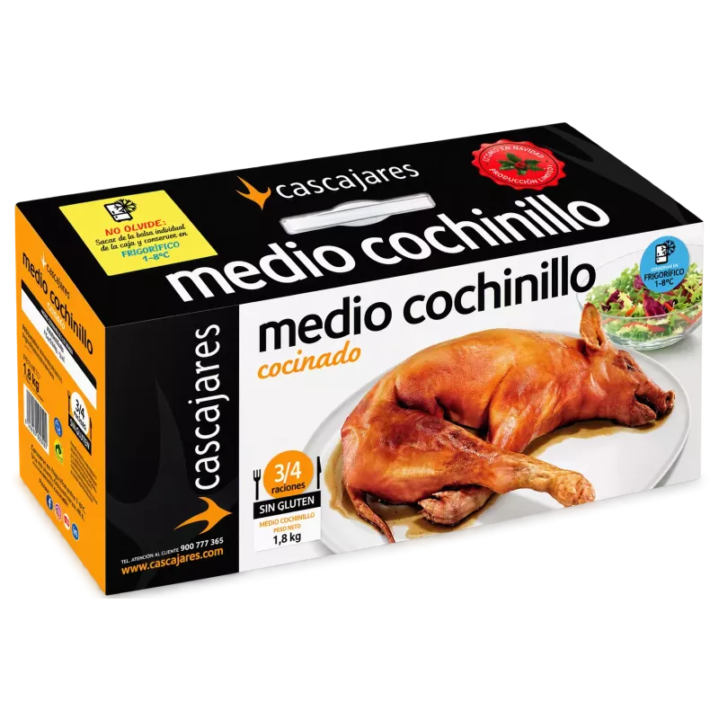 copy of Un quart de cochon de lait rôti de Cascajares